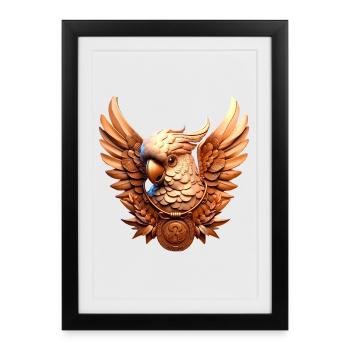Coat of arms (01) - Framed poster (27 × 37 cm) - black - Front