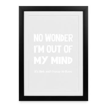 No wonder - Framed poster (27 × 37 cm) - black - Front