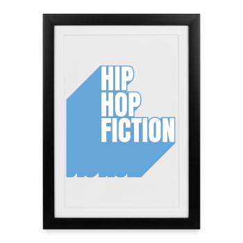 Hip Hop Fiction - Framed poster (27 × 37 cm) - black - Front