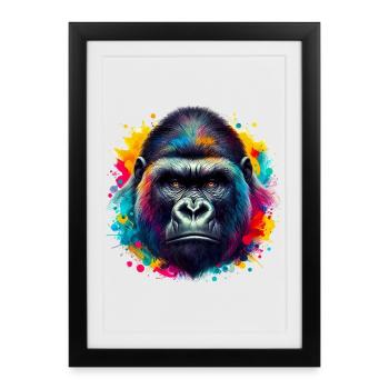 Gorilla - Framed poster (27 × 37 cm) - black - Front