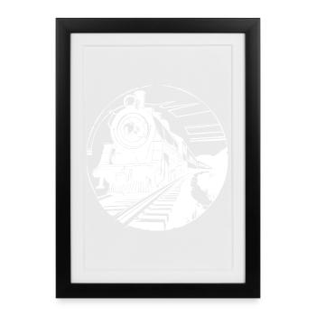 Railway Graphic - Framed poster (27 × 37 cm) - black - Front