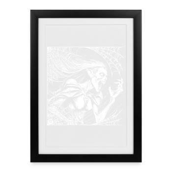 La Sorcière - Affiche encadrée (27 × 37 cm) - noir - Devant