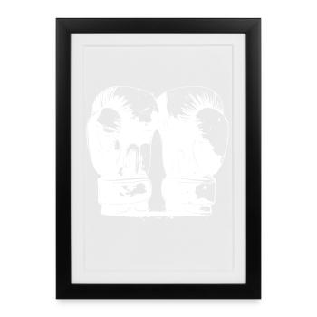 Boxing - Framed poster (27 × 37 cm) - black - Front