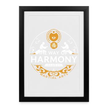 Martial art - Framed poster (27 × 37 cm) - black - Front