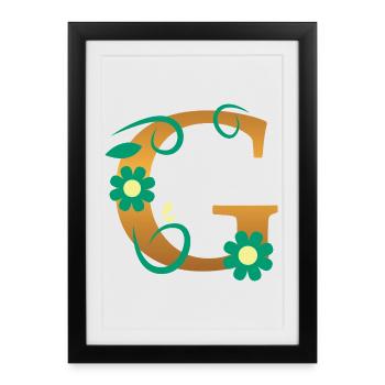 G - Affiche encadrée (27 × 37 cm) - noir - Devant