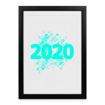 2020 - Affiche encadrée (27 × 37 cm) - noir - Devant