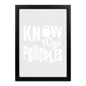 Bold Kinship Quote Design - Framed poster (27 × 37 cm) - black - Front