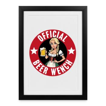 Official Beer Wench - Framed poster (27 × 37 cm) - black - Front