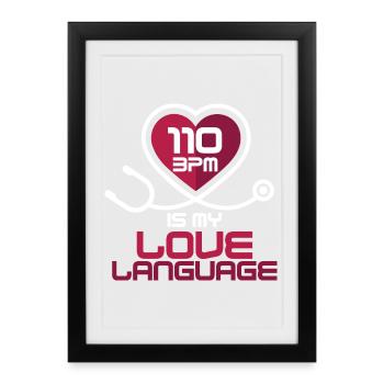 CPR instructor resuscitation emergency doctor - Framed poster (27 × 37 cm) - black - Front