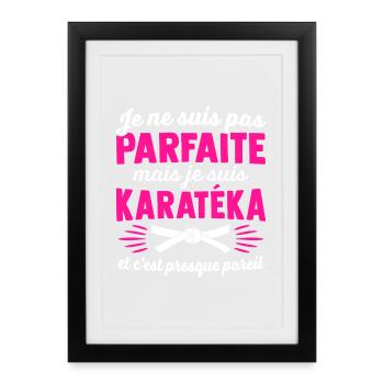 I'm a karateka - Framed poster (27 × 37 cm) - black - Front