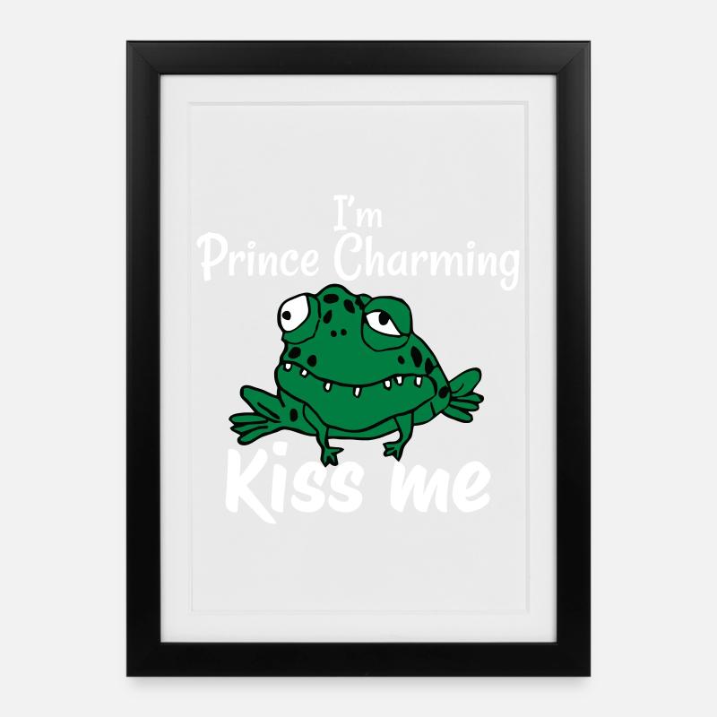 Im Prince Charming - Framed poster (27 × 37 cm) - black
