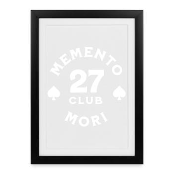27 Club Memento Mori - Affiche encadrée (27 × 37 cm) - noir - Devant