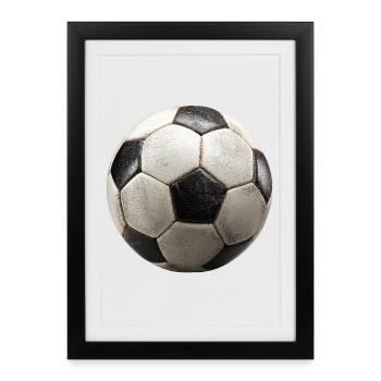 Retro Vintage Football :) - Framed poster (27 × 37 cm) - black - Front