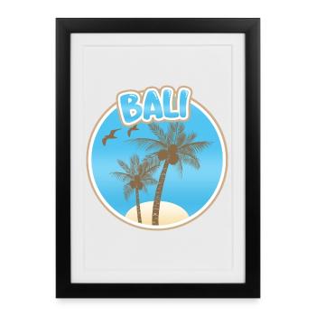 Cadeau pour Bali - Affiche encadrée (27 × 37 cm) - noir - Devant