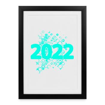 2022 - Affiche encadrée (27 × 37 cm) - noir - Devant