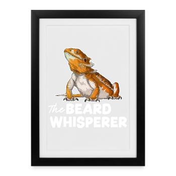 The Beard Whisperer - Framed poster (27 × 37 cm) - black - Front