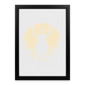 Sorcière de la Lune Sorcière de la Lune - Affiche encadrée (27 × 37 cm) - noir - Devant