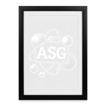 ASG - Sourdough Starter! This is where bread starts! - Framed poster (27 × 37 cm) - black - Front