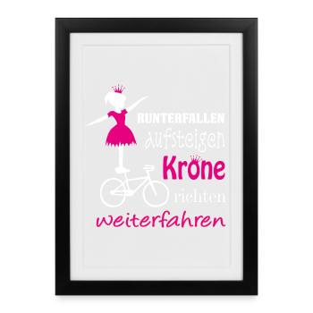 Artistic cycling, artistic cycling, indoor cycling - Framed poster (27 × 37 cm) - black - Front