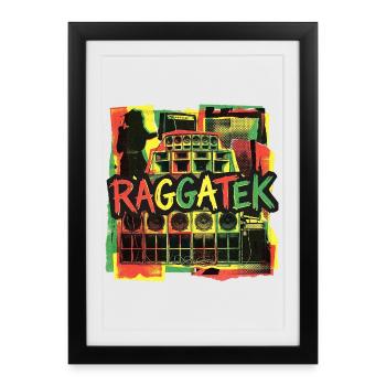Raggatek Session Soundsystem - Framed poster (27 × 37 cm) - black - Front