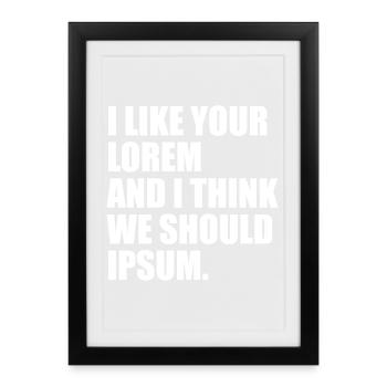 Perfect humor for graphic designers, web designers - Framed poster (27 × 37 cm) - black - Front