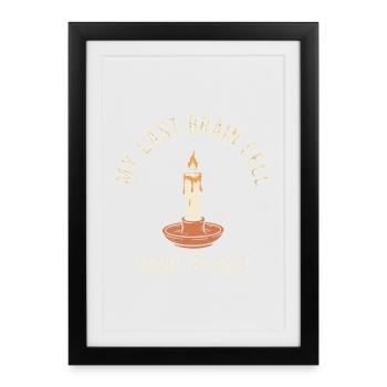 Last Brain Cell - Framed poster (27 × 37 cm) - black - Front
