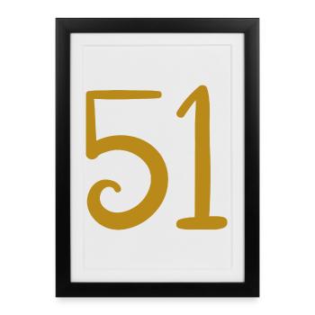 51 - Framed poster (27 × 37 cm) - black - Front