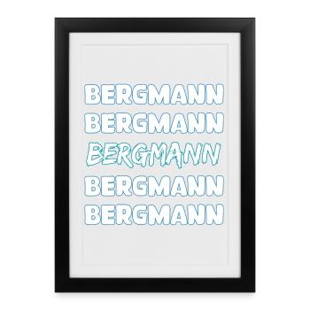 Geschenk für Bergmann - Gerahmtes Poster (27 × 37 cm) - Schwarz - Vorne