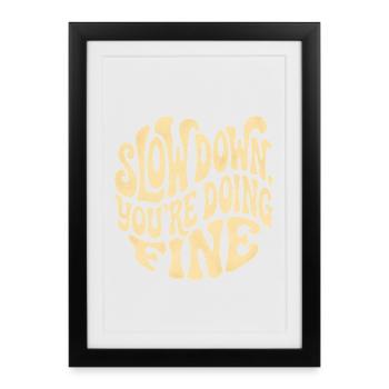 Se détendre - Affiche encadrée (27 × 37 cm) - noir - Devant