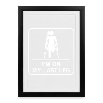 I'm at the end of my rope – Funny video about - Framed poster (27 × 37 cm) - black - Front