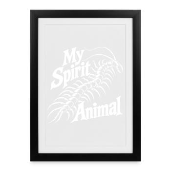 Scolopender Love - Framed poster (27 × 37 cm) - black - Front