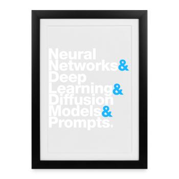 I&A - Affiche encadrée (27 × 37 cm) - noir - Devant