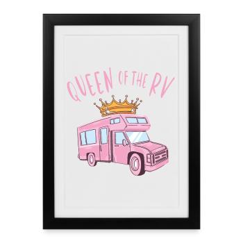 Queen of the Camper - Framed poster (27 × 37 cm) - black - Front