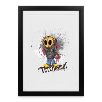 Totenknopf can assassin - Affiche encadrée (27 × 37 cm) - noir - Devant
