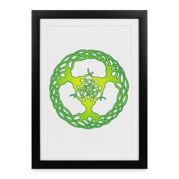 links to nature - Framed poster (27 × 37 cm) - black - Front