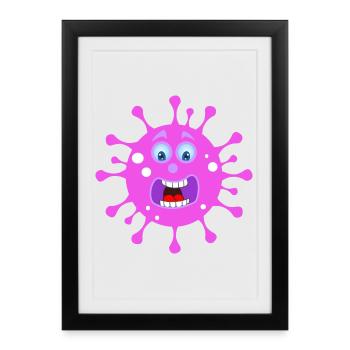 DÉTRUIRE CORONA CORONA BUSTERS VERNIETIG - Affiche encadrée (27 × 37 cm) - noir - Devant