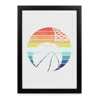 New Zealand basketball players - Framed poster (27 × 37 cm) - black - Front