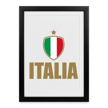 Italy | Italia - Framed poster (27 × 37 cm) - black - Front