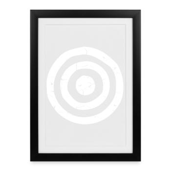 Target Target dirty white - Framed poster (27 × 37 cm) - black - Front