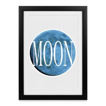 Inset - Sapphire  - Framed poster (27 × 37 cm) - black - Front
