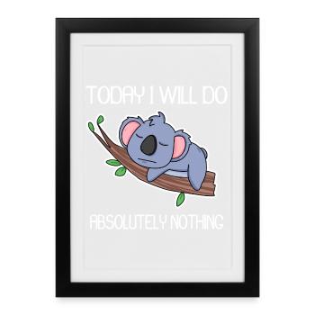 Drôle de dicton, dictons drôles - Affiche encadrée (27 × 37 cm) - noir - Devant