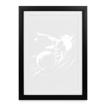 Bowling Graphics - Framed poster (27 × 37 cm) - black - Front