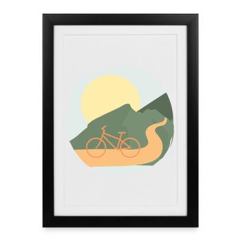 Conduire encore et encore - Affiche encadrée (27 × 37 cm) - noir - Devant