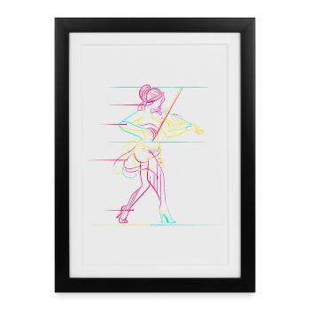 Violin Girl - Framed poster (27 × 37 cm) - black - Front