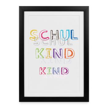 Première classe 2025 - Affiche encadrée (27 × 37 cm) - noir - Devant