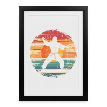 Karatéka - Affiche encadrée (27 × 37 cm) - noir - Devant