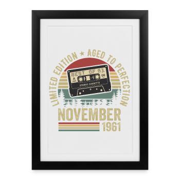 November 1961 - Framed poster (27 × 37 cm) - black - Front
