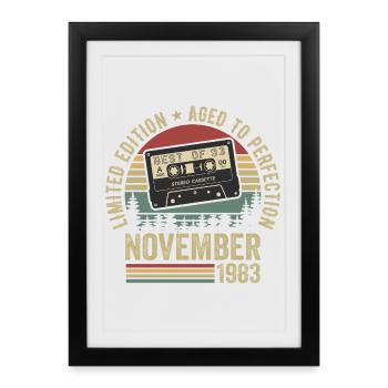 November 1983 - Framed poster (27 × 37 cm) - black - Front