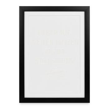 Lieber auf Wellen tanzen als im Stau stehen - Gerahmtes Poster (27 × 37 cm) - Schwarz - Vorne