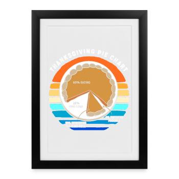 Papy Grand-père Thanksgiving Papa Père - Affiche encadrée (27 × 37 cm) - noir - Devant
